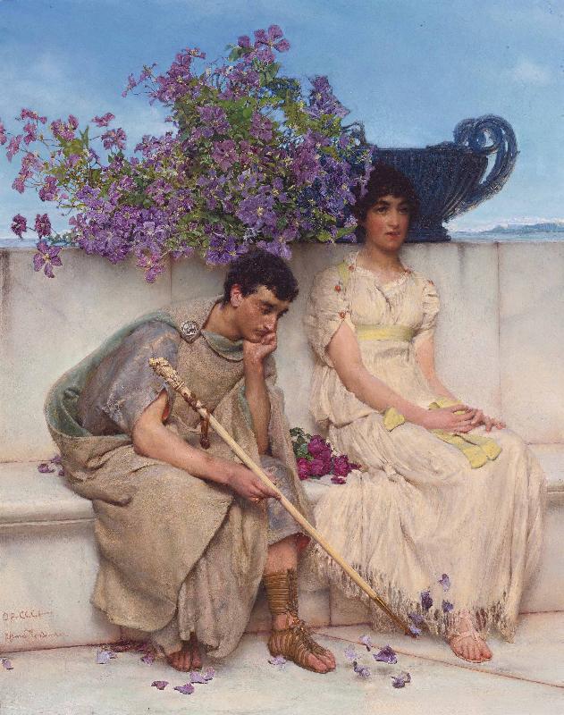 Sir Lawrence Alma-Tadema,OM.RA,RWS An eloquent silence